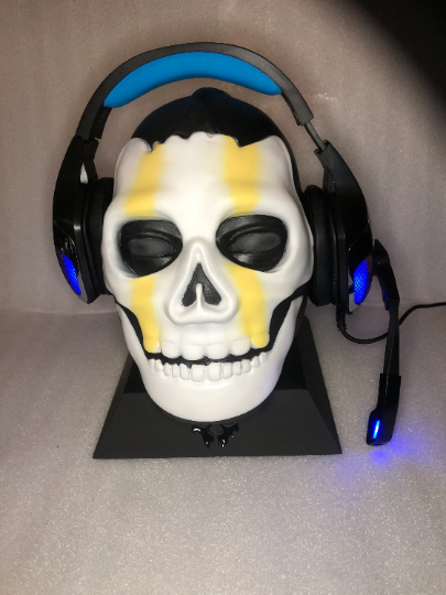 Call of Duty Modern Warfare 2 II Ghost Headphone Stand Simon Riley| Headphone Holder, Gaming, Room Decor, Office, Desktop |Call of Duty Bust